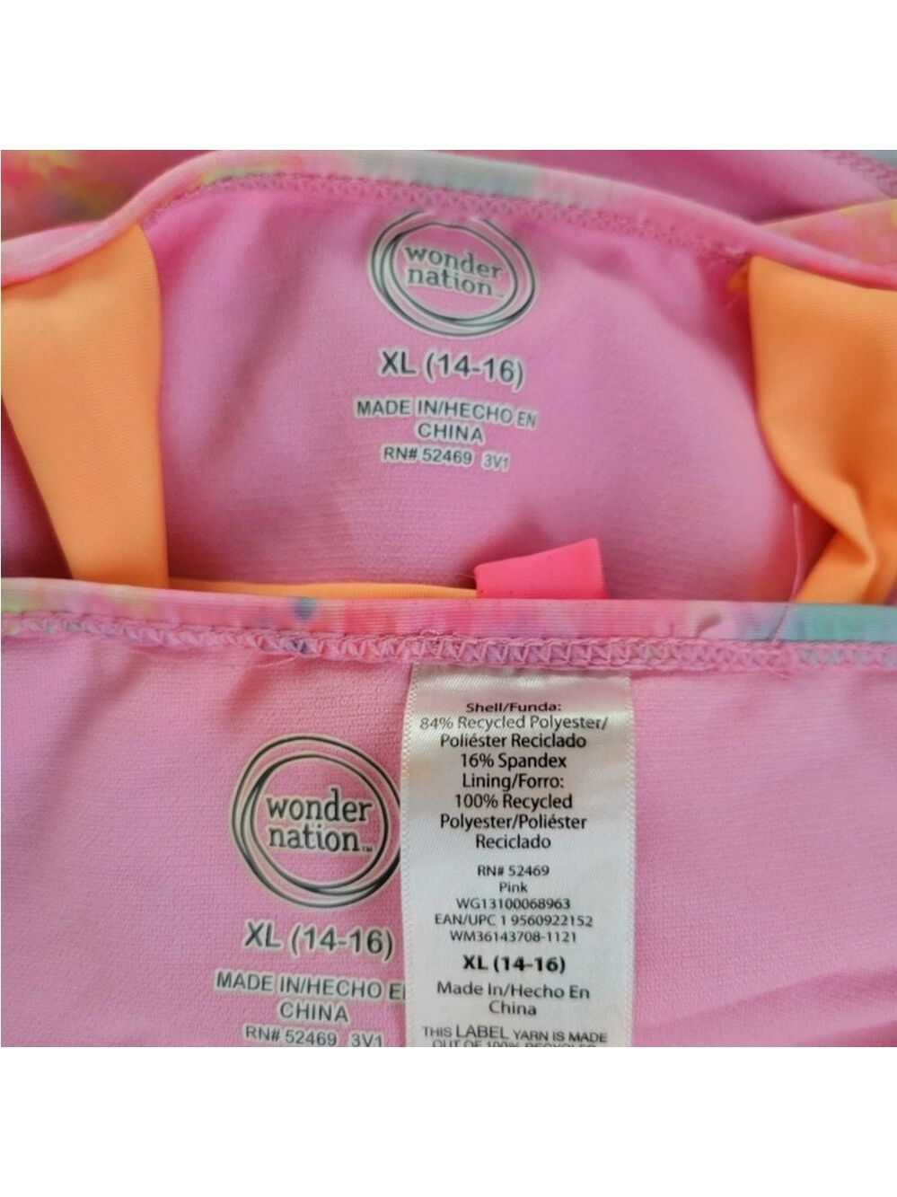 XL 14/16 Unicorn Girls Swimsuit by Wonder Nation - Picture 6 of 6